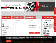 Tablet Screenshot of cerchiinlega.com